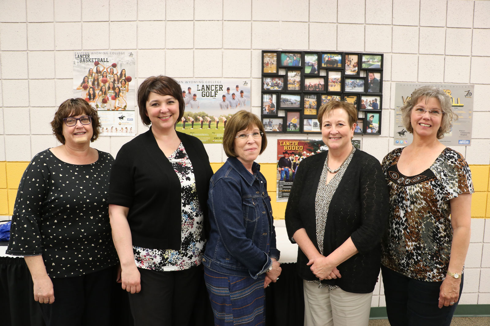 Employees recognized at EWC (L to R): Holly West, Amy Smith, Holly Lara, Holly Branham, Laurie Mueller. Not pictured, Zach Smith and Tyler Vasko.