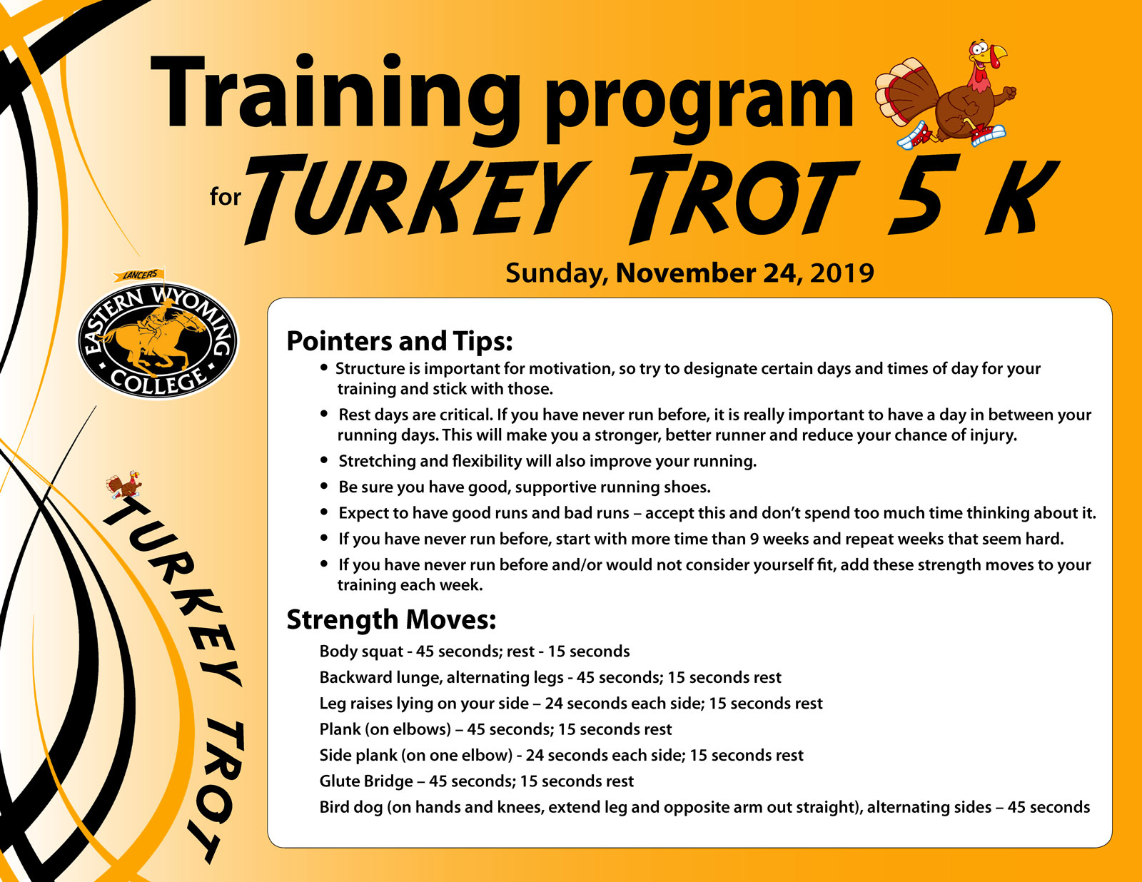 Training Program for Turkey Trot 5k