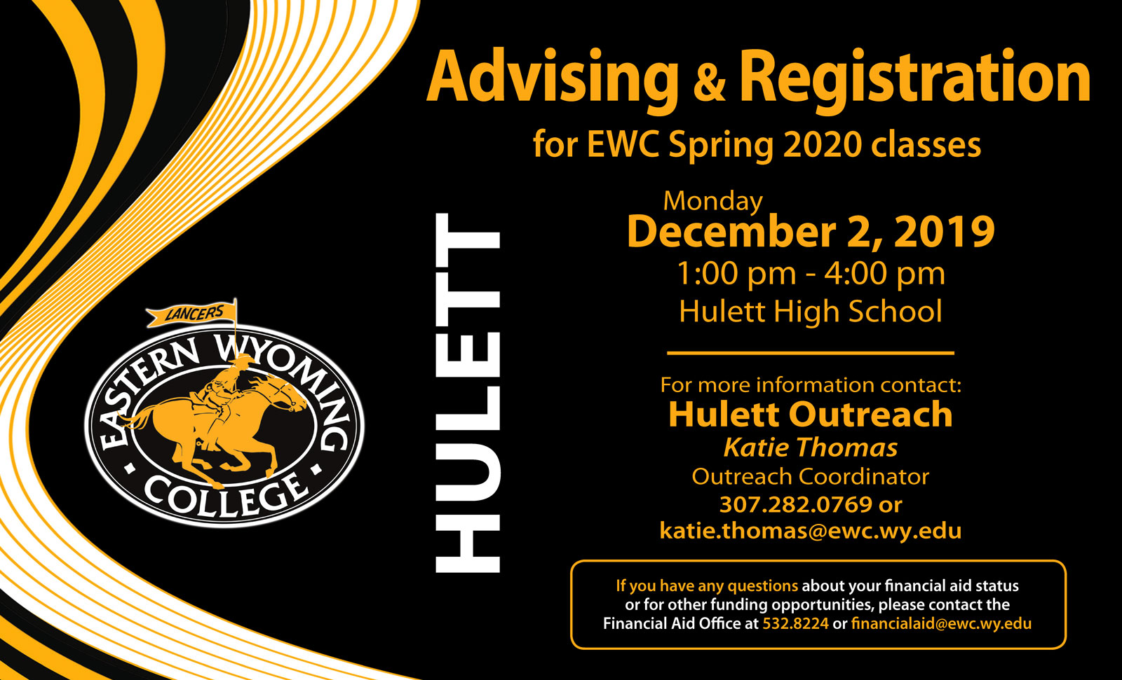Advising & Registration for EWC Spring 2020 Classes - Hulett