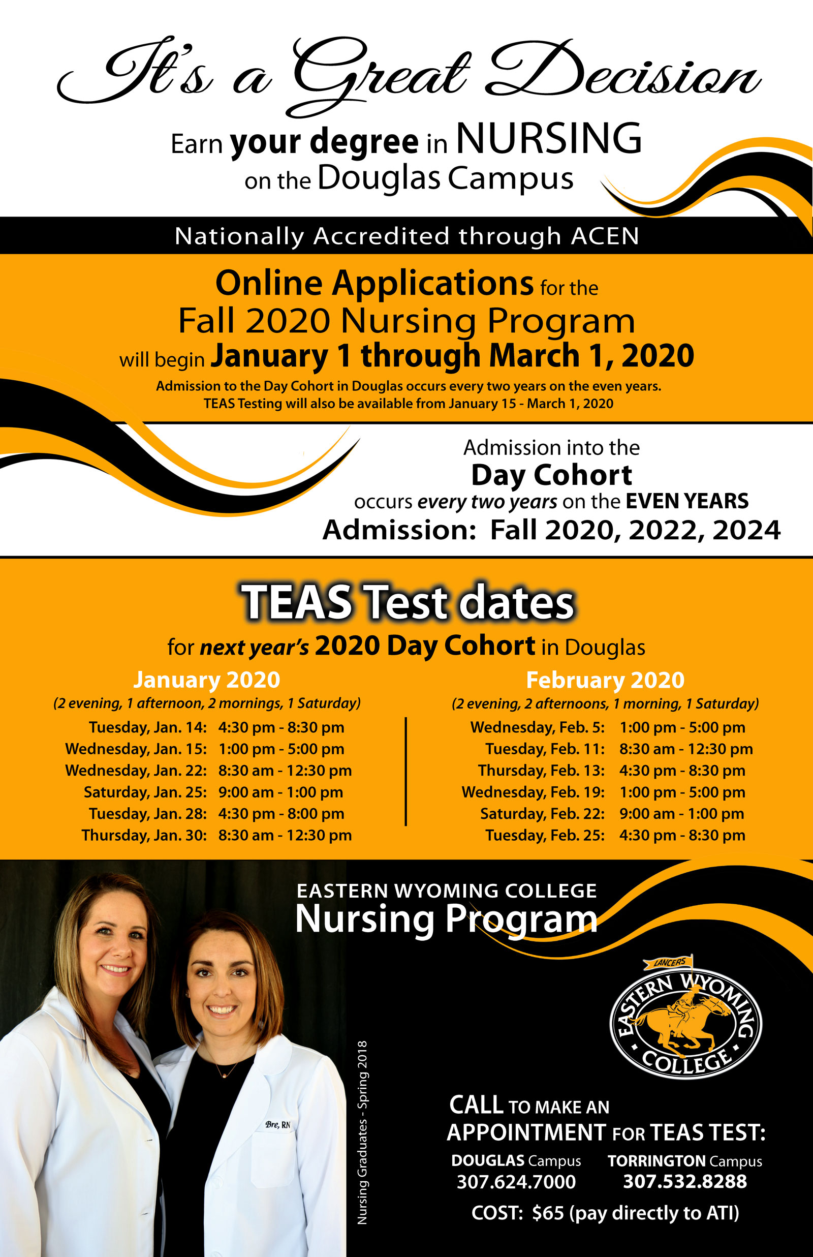 Eastern Wyoming College Nursing - TEAS Test Dates